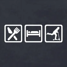 Eat sleep kolobeh - kolobežka