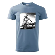 Cyklista čiernobiela cesta Cyklista čiernobiela cesta