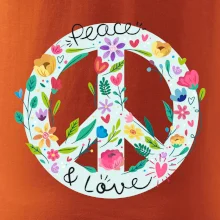 Peace and love symbol