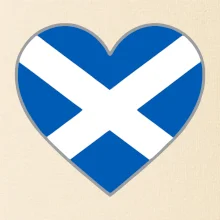 Škótske srdce na prsník