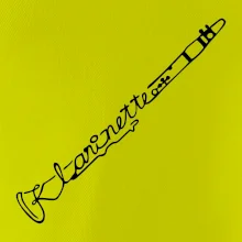 Klarinet nápis Klarinet nápis