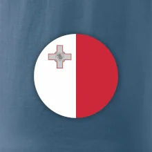 Vlajka Malta okrúhla veľká