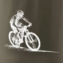 MTB kreslený cyklista