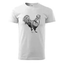 Kohút kreslený čiernobiely