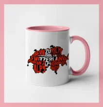 Mapy - názvy miest - Švajčiarsko