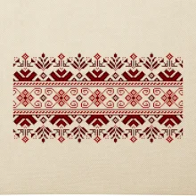Ukrajinský vzor - červený