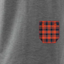 Flanelové triko červené