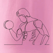 Fitness muž jedným ťahom Fitness muž jedným ťahom