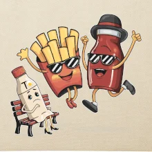 Súboj o hranolky kečup tatárka