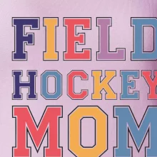 Field hockey mom - športové písmo