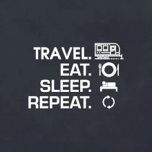 Eat sleep travel - Veľký príves