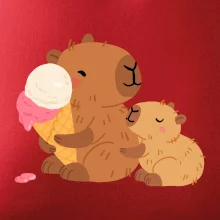 Kapybara so zmrzlinou