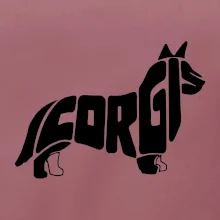 Corgi - nápis v tele Corgi - nápis v tele