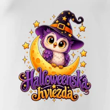 Halloweenska hviezda - sovička na mesiaci