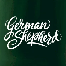 German shepherd - nápis okrasny - nápis okrasný