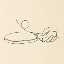 Stolný tenis jedným ťahom