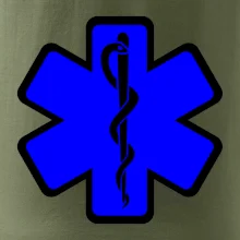 Rescue - Hviezda na prsníku + nápis na chrbte Rescue - Hviezda na prsníku + nápis na chrbte