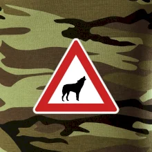 Dopravná značka - Pozor vlk