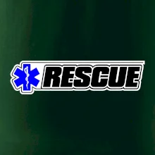 Záchranár rescue kríž modrý