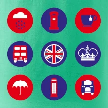 Anglicko symboly v kruhoch