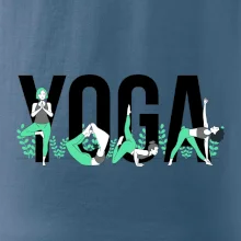 Yoga nápis farebný