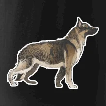 Nemecký ovčiak - hnedý kreslený