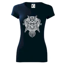 Steampunk sova čiernobiela Steampunk sova čiernobiela