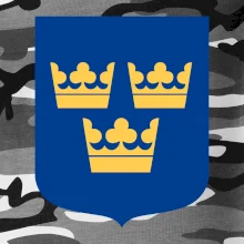 Švédsky znak tri korunky na prsník