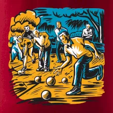 Petanque hra - modro oranžová
