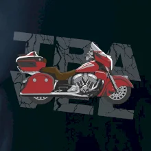 Cestovná motorka Amerika červená