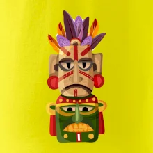 Mayová maska s perím