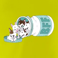 Bullterrier Friends Forever zelené (Pecka design)