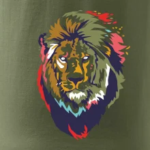 Hlava leva kreslená jednoduchá