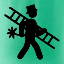 Kominík logo + nápis na zádech