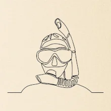 Potápač jedným ťahom