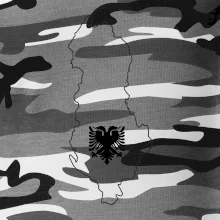 Albánsko obrys mapa