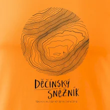Děčínský Sněžník - vrstevnice v kruhu
