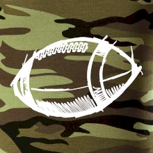 Americký futbal lopta skica