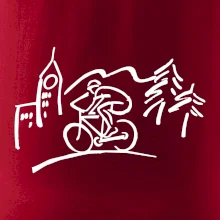 Cyklista na výlete Cyklista na výlete