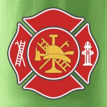 Fire department logo červené