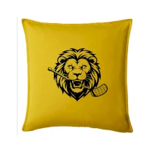 Floorball - Lev s hokejkou v tlamě