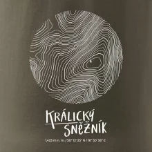 Králický Sněžník - vrstevnice v kruhu