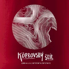 Kôprovský štít - vrstevnice v kruhu