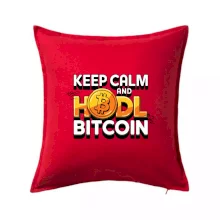 3D nápis Keep Calm and HODL Bitcoin