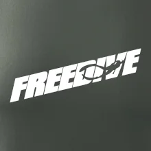 Freedive - nápis s potápačom Freedive - nápis s potápačom