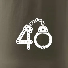 Narodeninové tričko pre policajta - putá 40