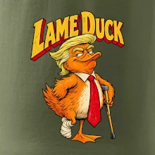 Trump jako kulhající kachna retro komiks