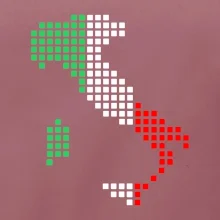 Taliansko obrys vlajka