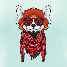 Červená panda hipster