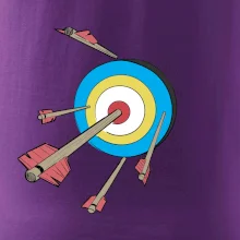 Šípy vo farebnom terči